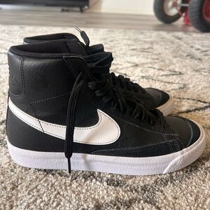 Nike Black and White High-Tops Blazers